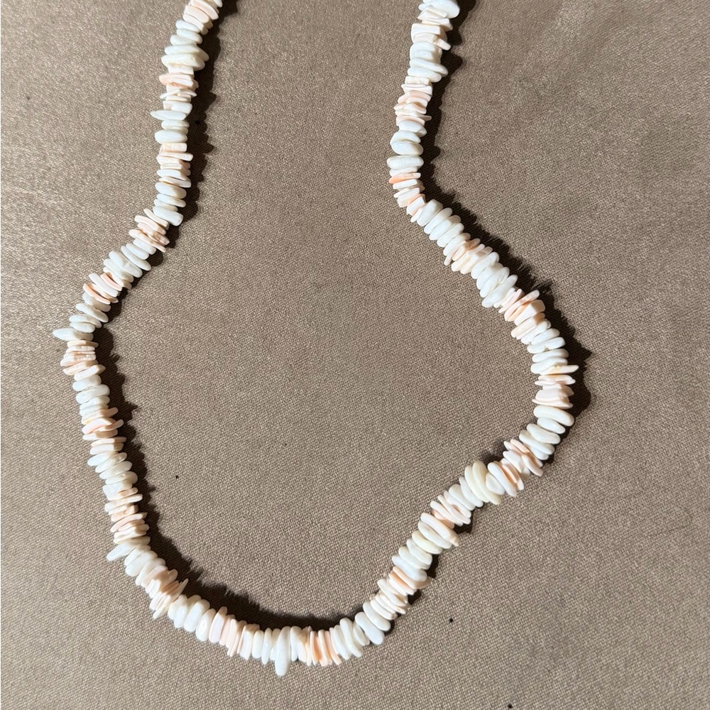 Elegant White and Cream Beaded Necklace